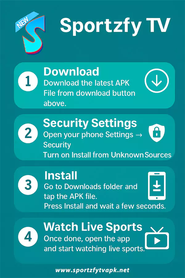 Sportzfy TV apk for android